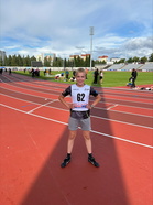 Hannes Leinonen piirinmestaruuskisojen 800 metrin jälkeen 23.8.2025